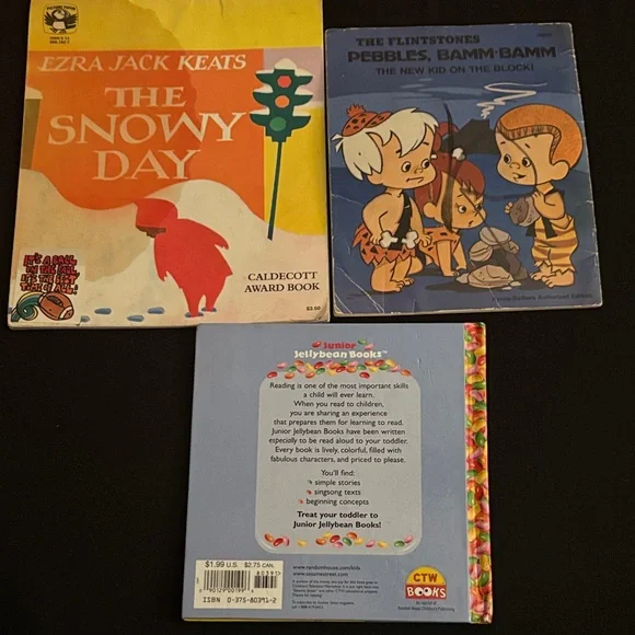 Ezra Jack Keats "The Snowy Day" + Vintage Kids Books - Big Bird Sesame Street - Picture 2 of 5
